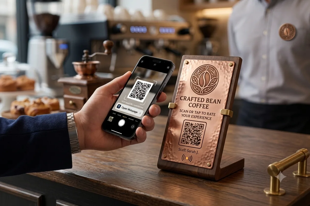 1. Customer Taps or Scans